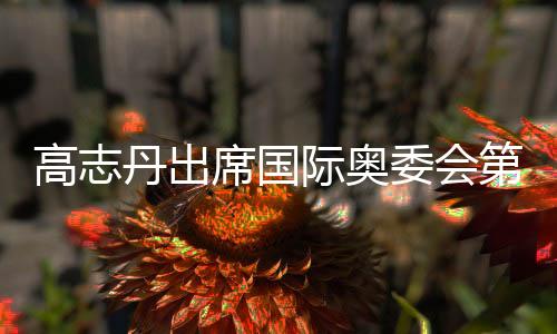 高志丹出席国际奥委会第13次奥林匹克峰会并会见国际奥委会主席巴赫